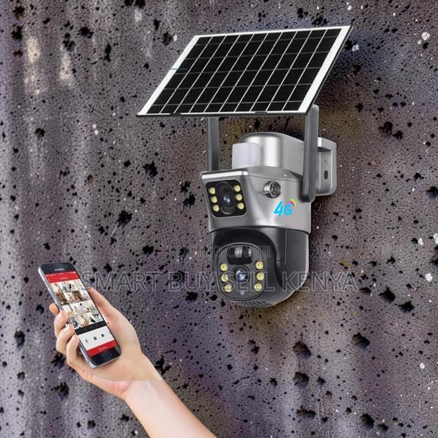 High Performance Image Sensor 12mp 4g PTZ Dual Lens Solar Camera - main view