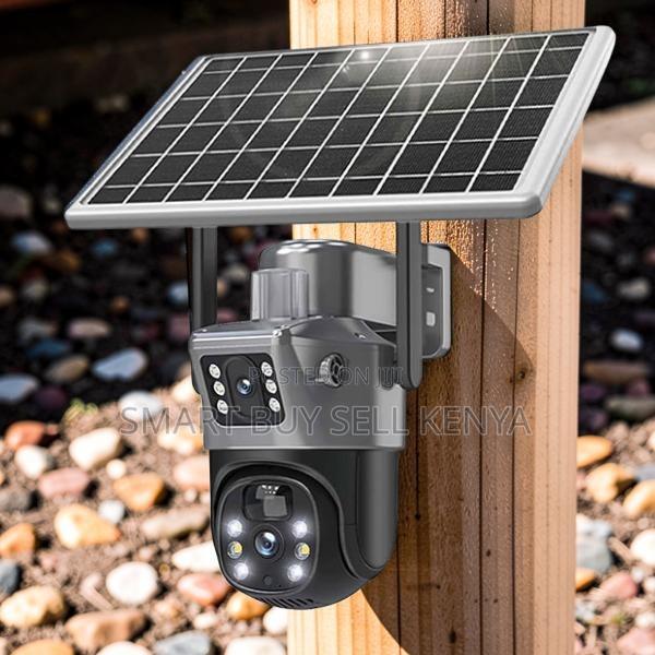 Intelligent Alarm Notifications 12mp 4g PTZ Dual Lens Solar Camera