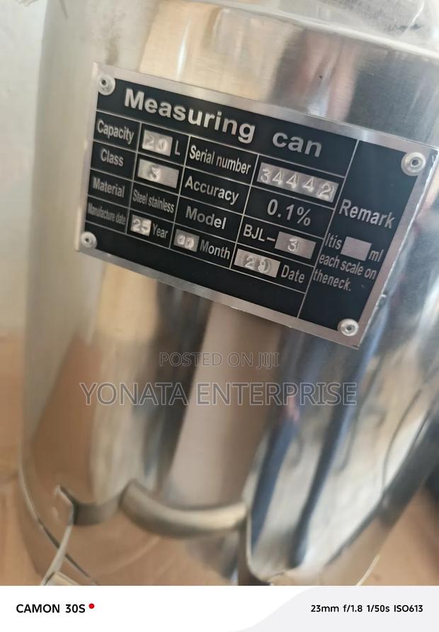 20ltrs Stainless Steel Calibration Can - thumbnail 2