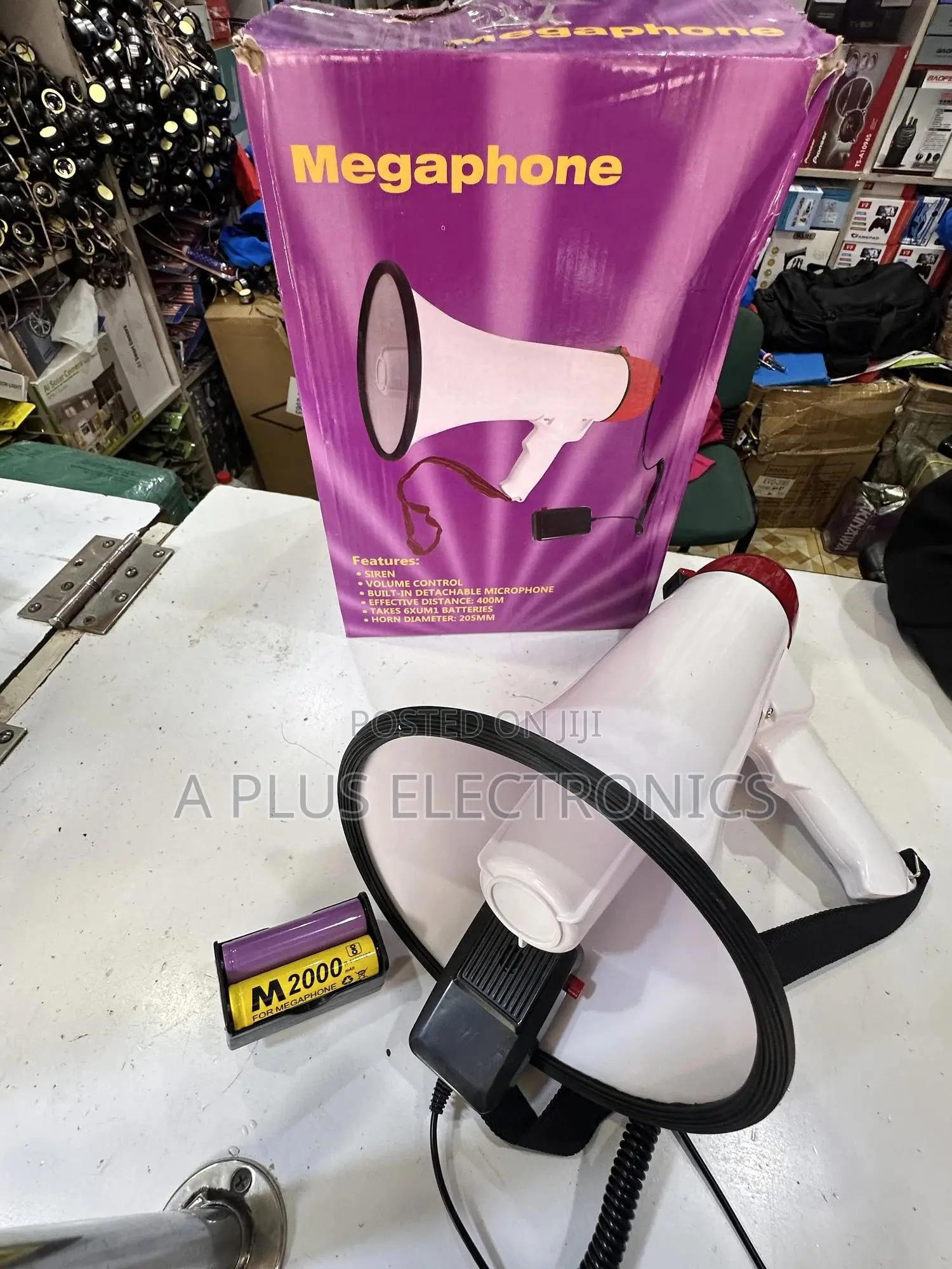 Megaphone 1501 With Bluetooth, 2 Batteries and Charger – High Volume