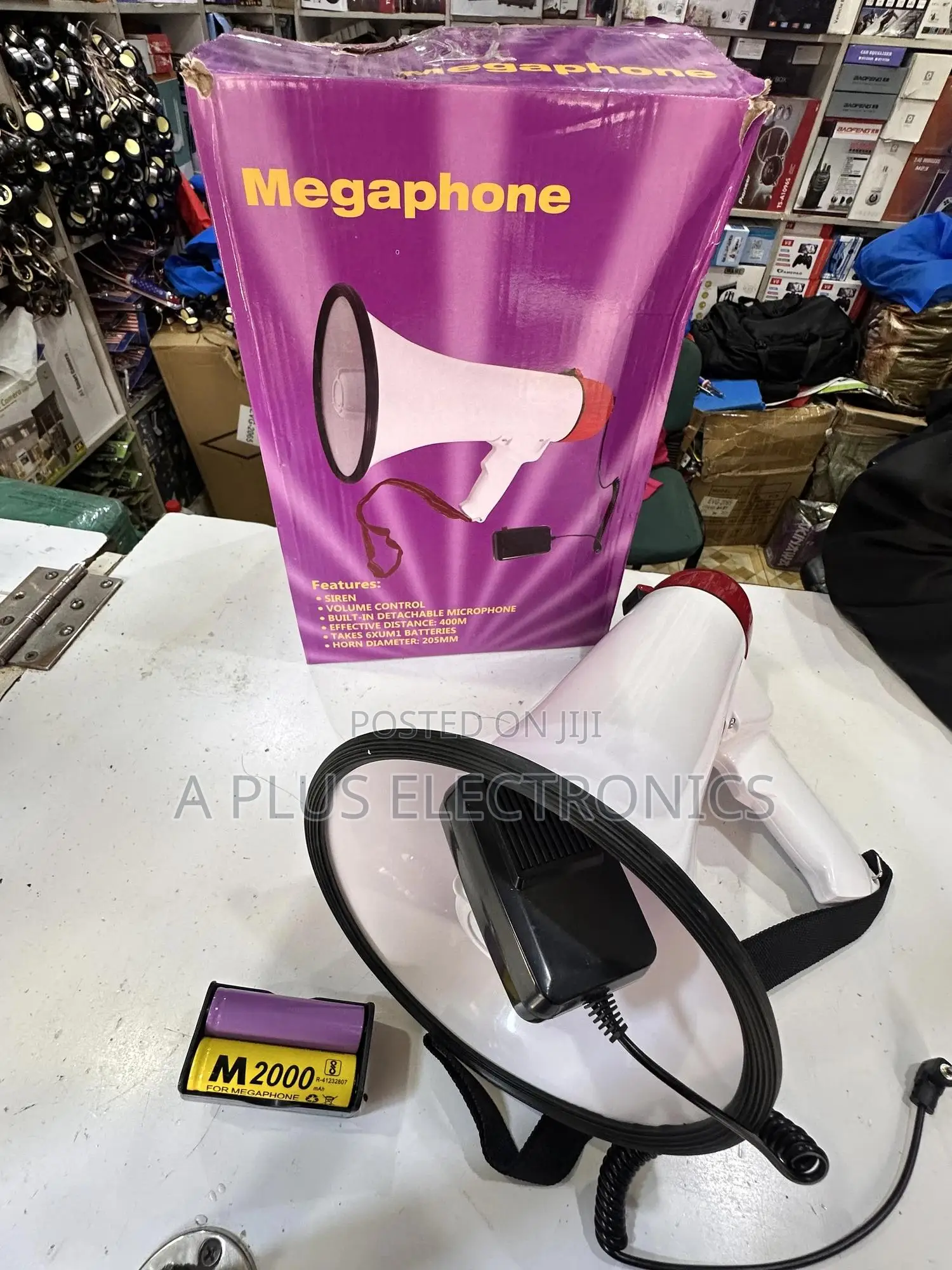 Megaphone 1501 With Bluetooth, 2 Batteries and Charger – High Volume