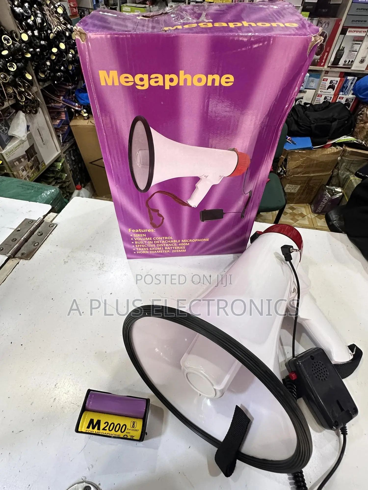 Megaphone 1501 With Bluetooth, 2 Batteries and Charger – Clear Sound