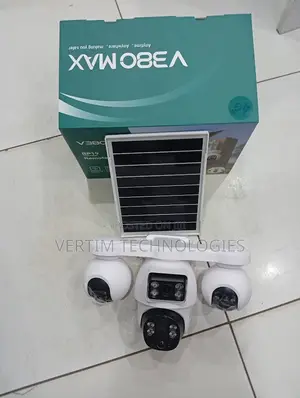 V380pro 4 Lens Solar Outdoor Camera Pan-Tilt Function