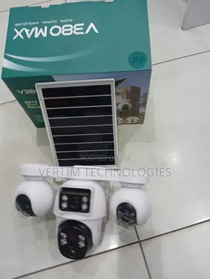 Four Lens 4 Night Vision 4g Sim Card Battery Security PTZ Solar Camera