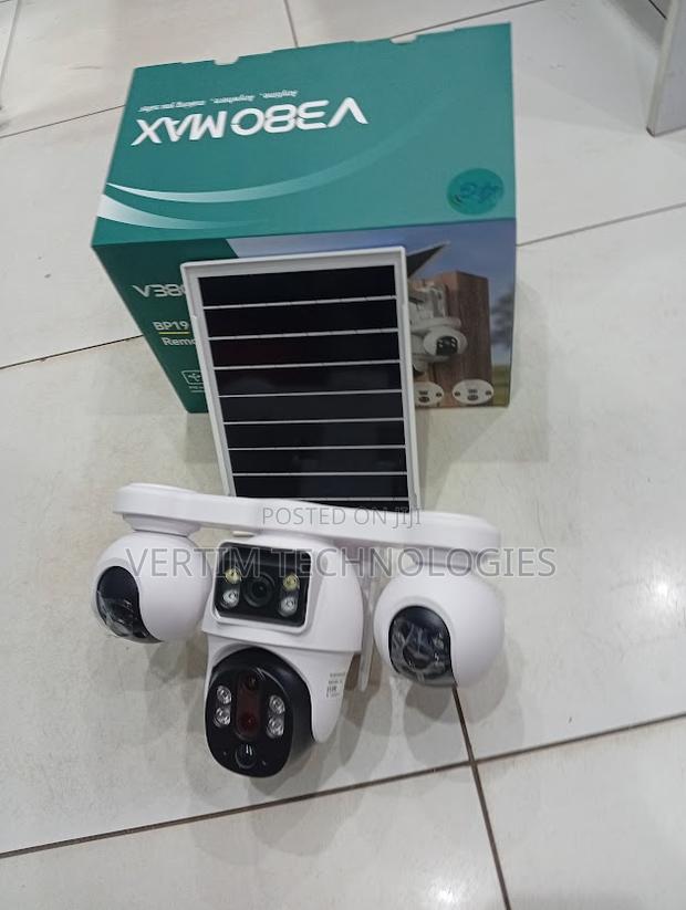 V380 Max Bp19 Remote View Solar Camera 4 Lens Four CCTV Camera