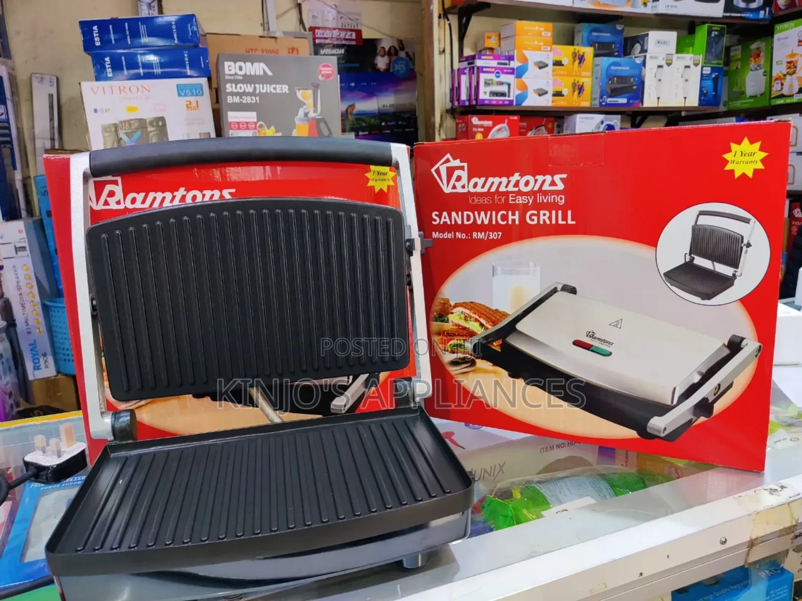 Ramtons Sandwich Press Panini Maker