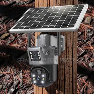 Mobile App Control Support 12mp 4g PTZ Rotating Dual Lens Solar Camera