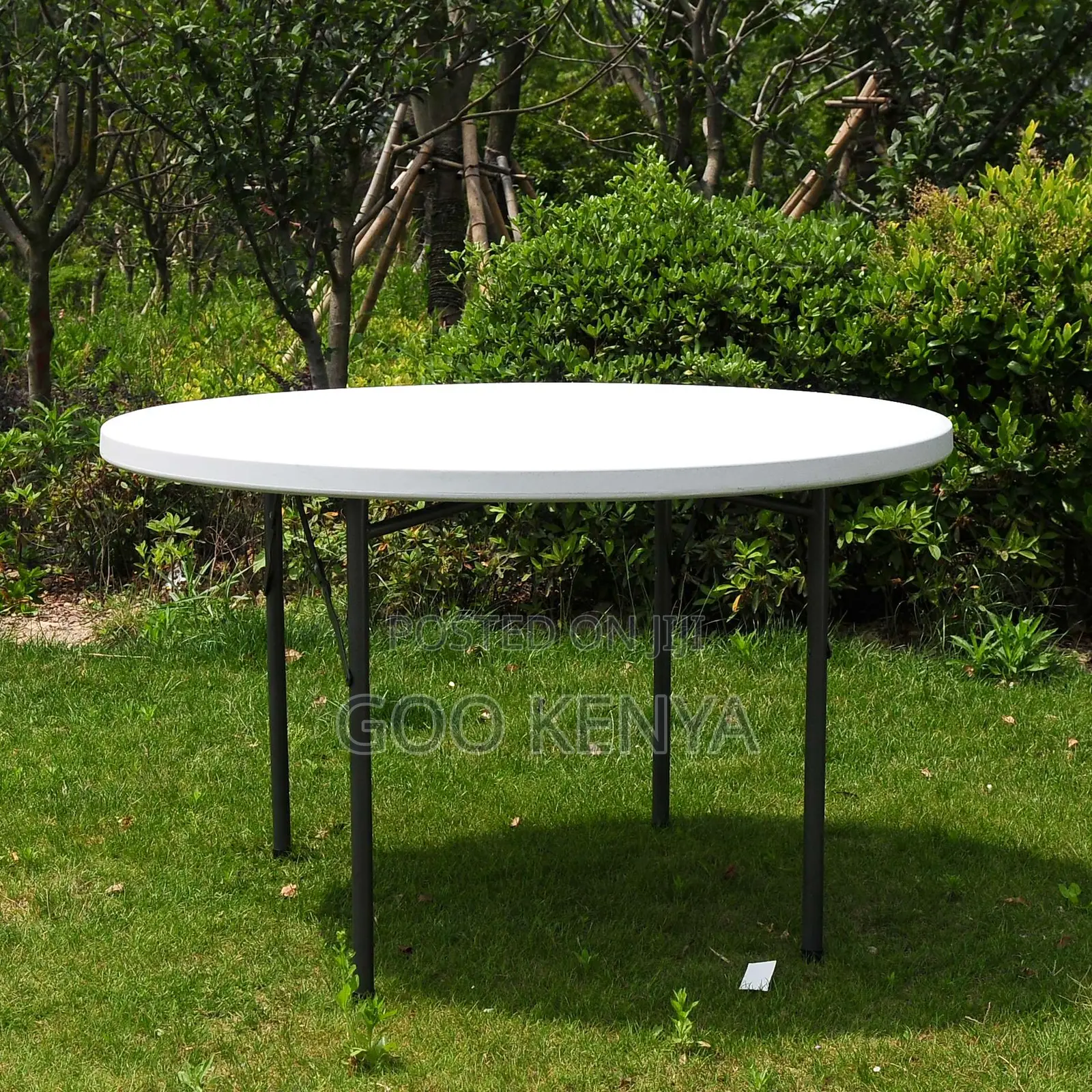 Outdoor Table; Modern White Plastic Folding Rectangular Table For Home