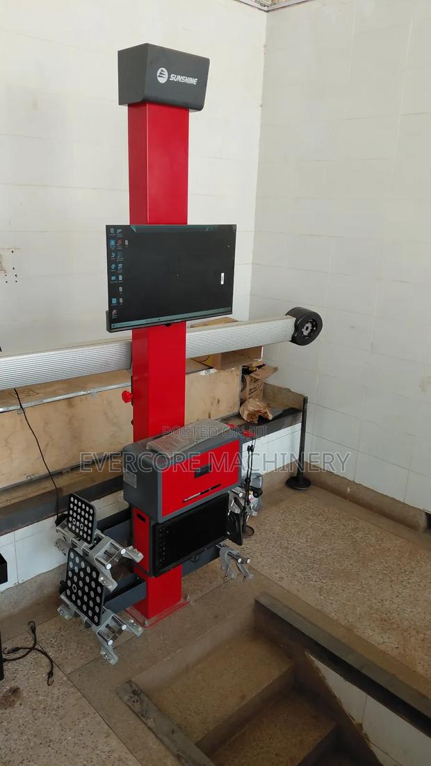 Commercial Wheel Alligner Machine 3d System Updated Version. - main view