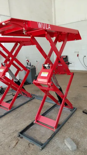 Heavy Duty Car Scissor Lift Machine New Model 1.85m Rise.