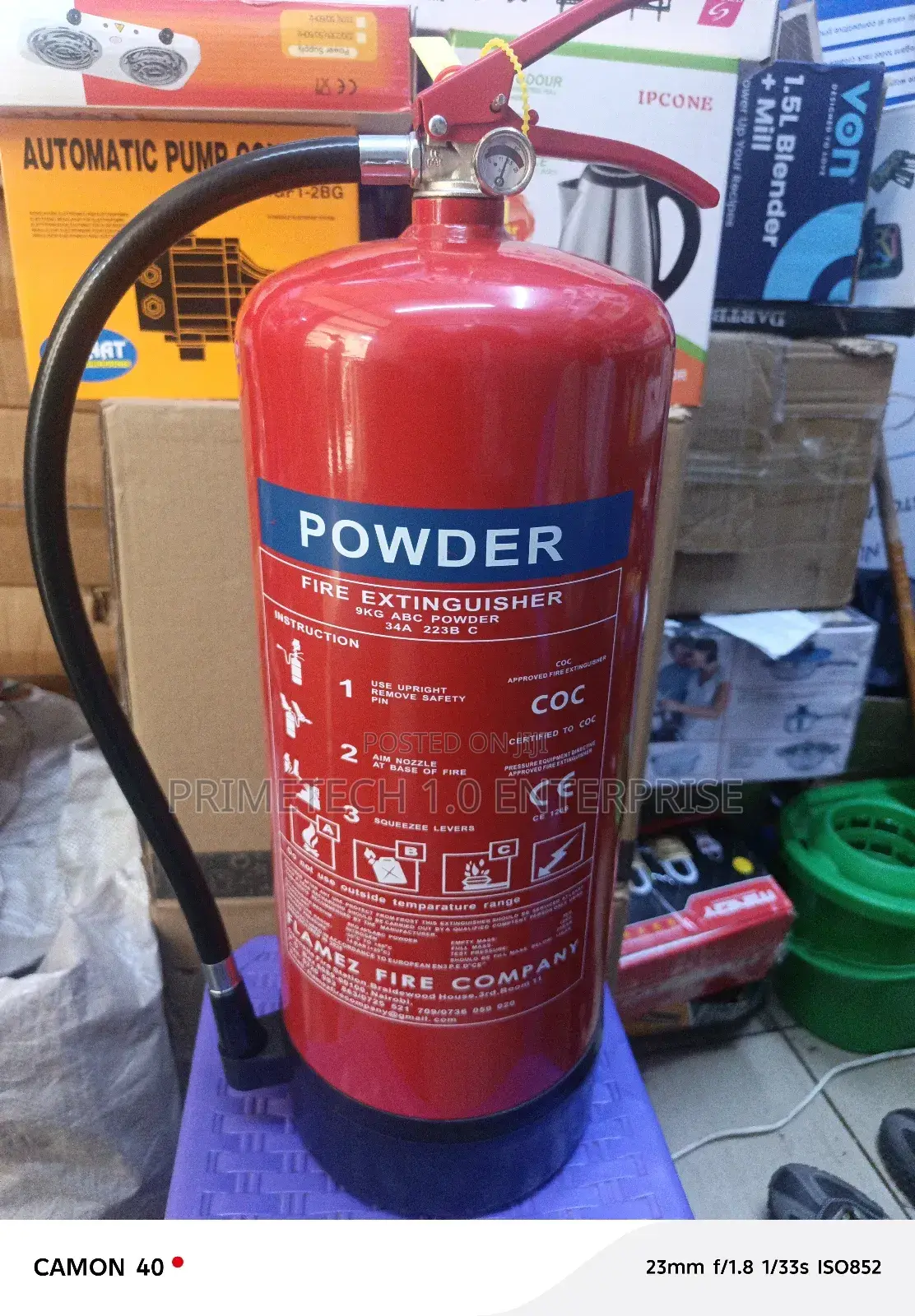 9kg Abc 34a Fire Extinguisher