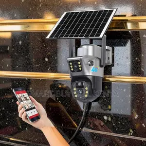 Energy Efficient 12mp 4g PTZ Rotating Dual Lens Solar Camera