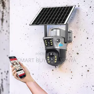Heat Resistant Housing 12mp 4g PTZ Rotating Dual Lens Solar Camera