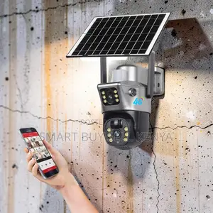 Weatherproof Outdoor 12mp 4g PTZ Rotating Dual Lens Solar Camera