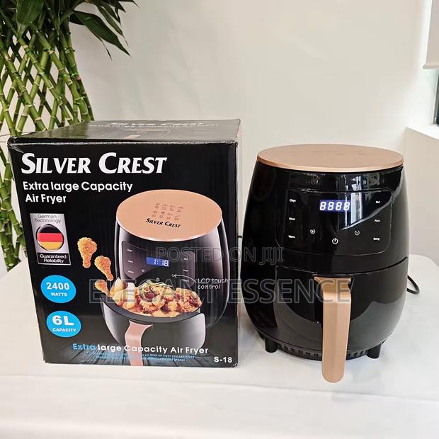 Silvercrest 6l Air Fryer With Metallic Oven Oil-Free Healthy Cooking