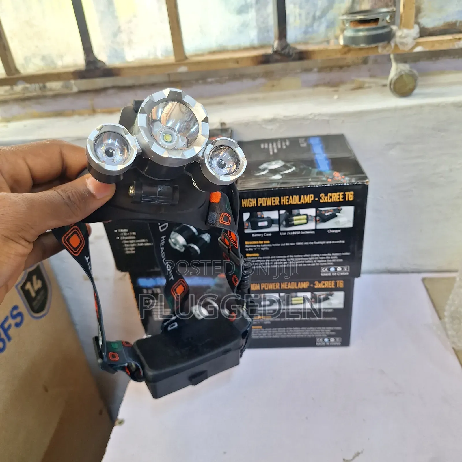 3 Lamps Camping Headlight Rechargeable Led Headlamp/Flashlight.