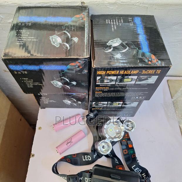 3 Lamps Camping Headlight Rechargeable Led Headlamp/Flashlight. - thumbnail 4