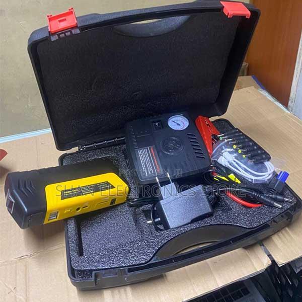 4 in 1 Portable Car Jump Starter and Air Compressor With Power Bank
