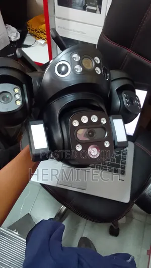 CCTV Quad Lens Smart Net Camera Solar Powered