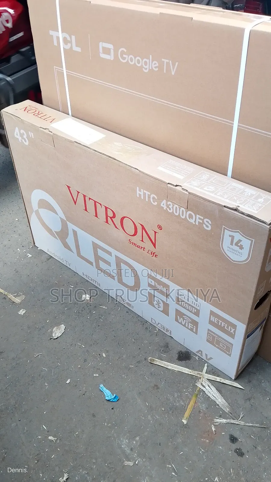 Vitron 43 Inches Qled Smart Android Tv