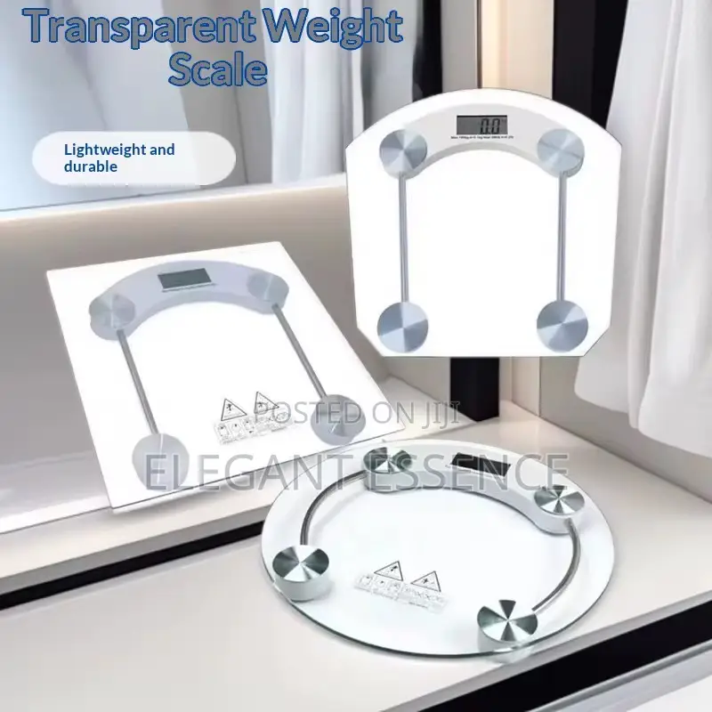 Digital Personal Weighing Scale Weight Bathroom Scale, Anti-slip Glass