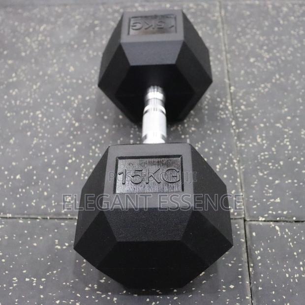 Durable Hexagonal Dumbbell (20kg) – High-Traction Non-Slip Grip