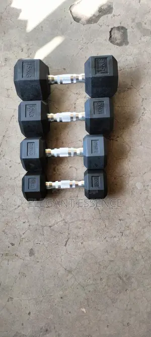 Durable Hexagonal Dumbbell (20kg) – High-Traction Non-Slip Grip
