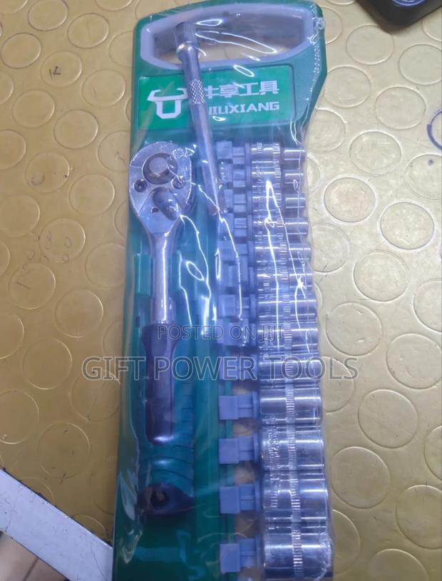 15pcs Socket Set With Handle/Complete Socket Set With 14mm Handle