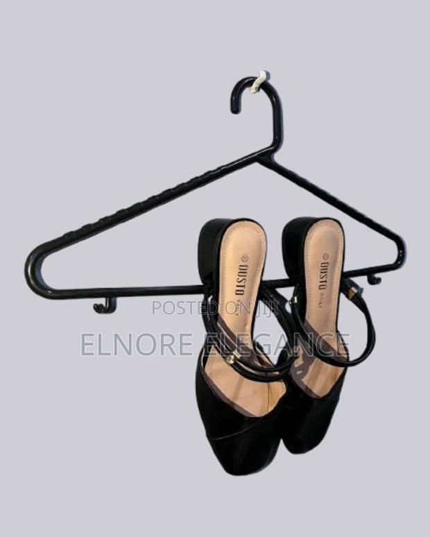 Elegant Black Strap Mule Heels - thumbnail 4