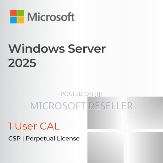 Windows Server 2025 Cal - 1 User Cal - 1 Year