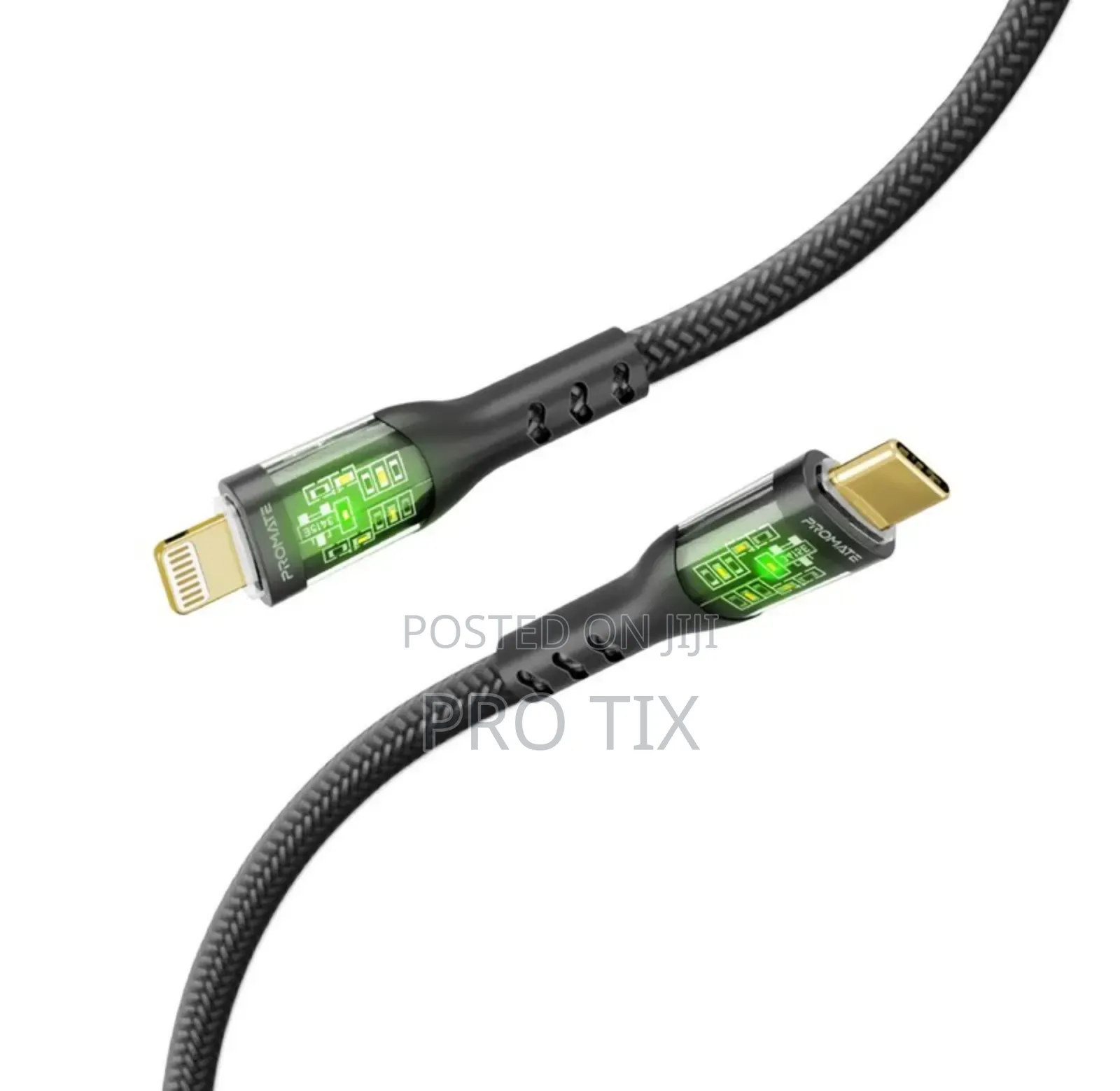 Promate 27w Power Delivery Usb-C to Lightning Cable – Transline-Ci
