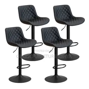 Adjustable Leather Home Office Counter Barstool