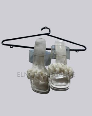 Elegant White Braid Heels - thumbnail 2