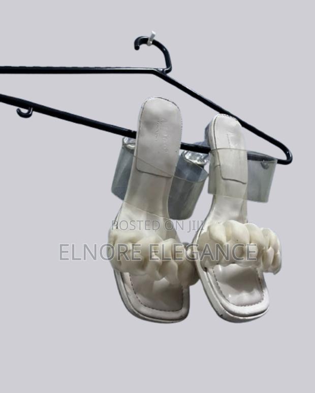 Elegant White Braid Heels - thumbnail 3