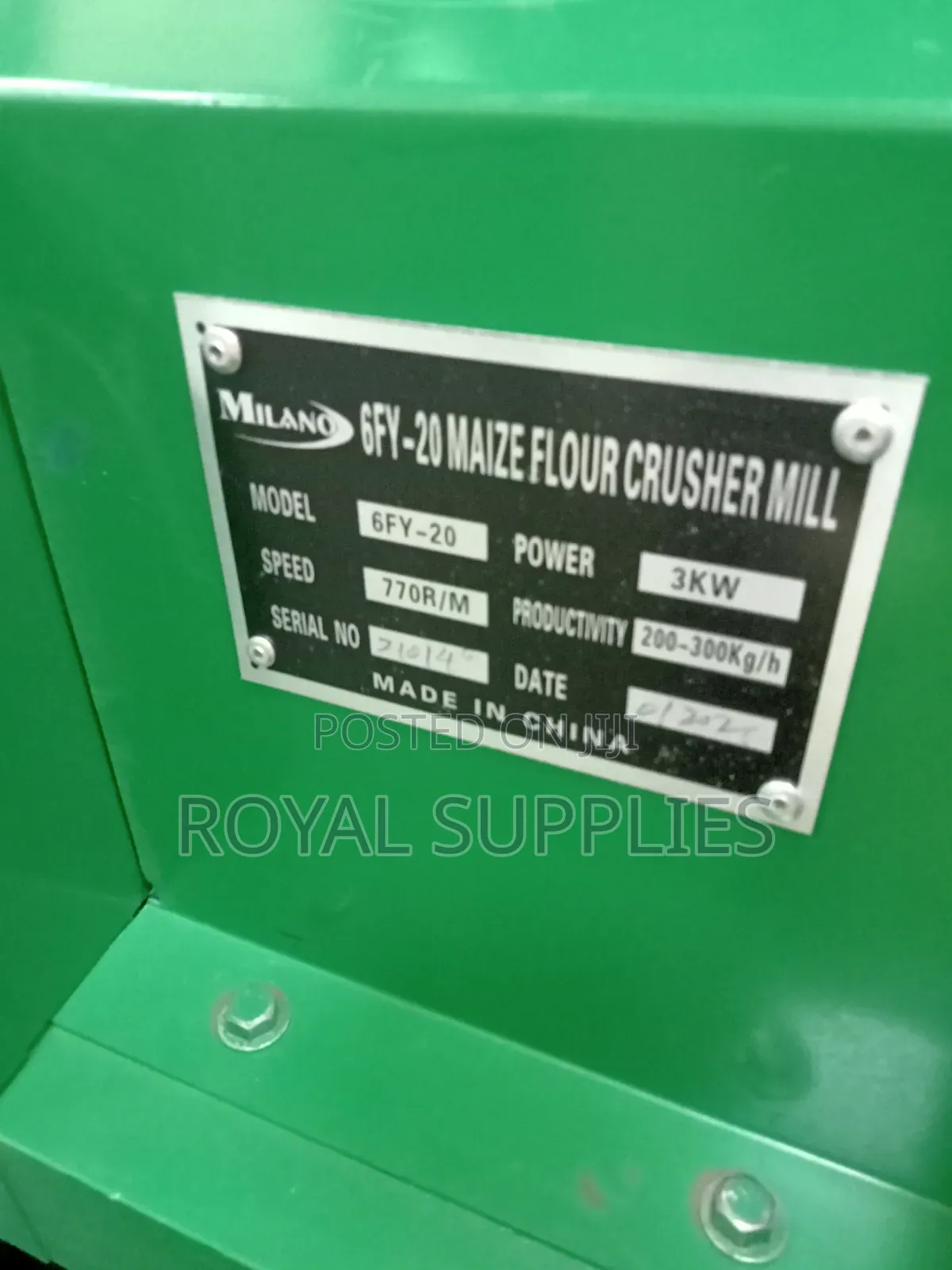 10hp Roller Mill and Crusher Complete With Motors