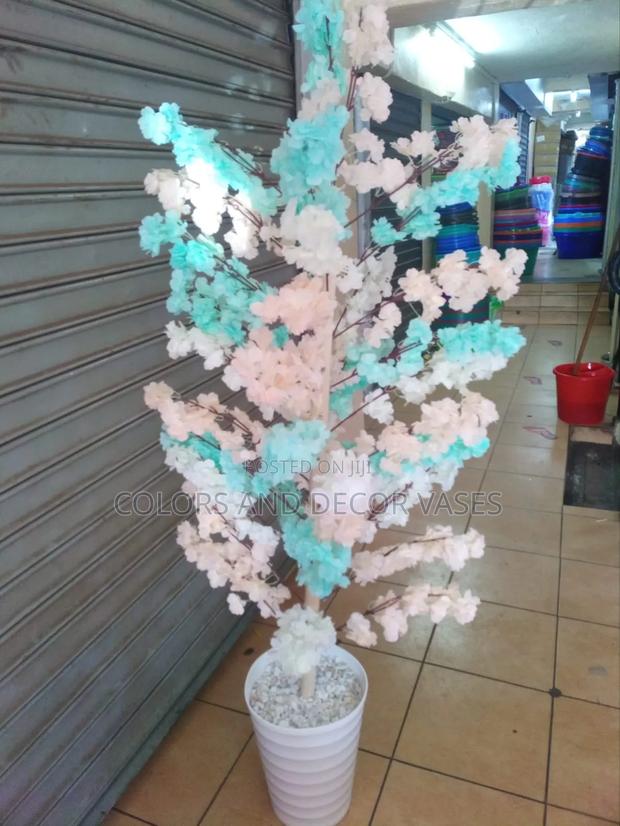 Mixture of Blue and White Blossom Tree - main view