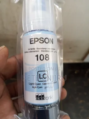 Epson 108 Ecotank Pigment Light Cyan Ink Bottle