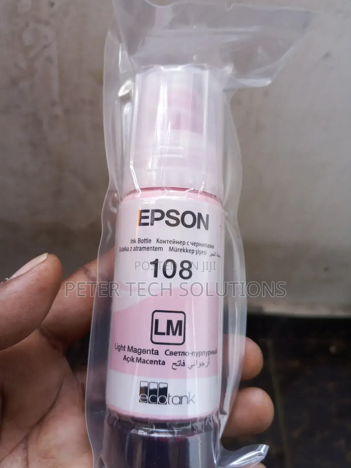 Epson 108 Ecotank Pigment Light Magenta Ink Bottle