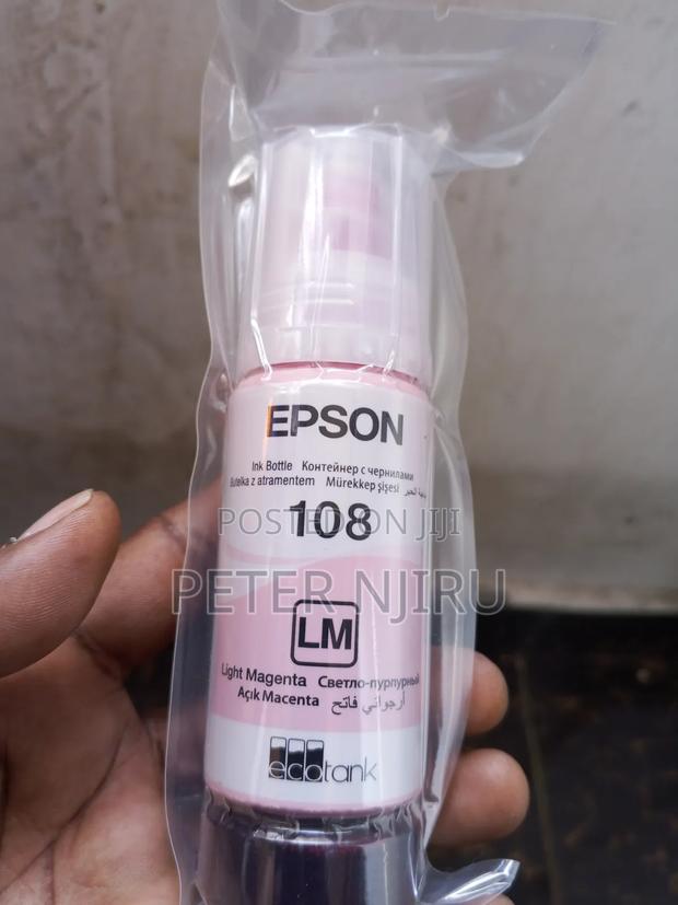 Epson 108 Ecotank Pigment Light Magenta Ink Bottle