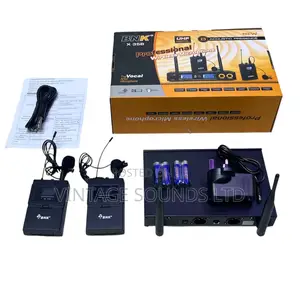 Go Hands-Free! Rugged Metal BNK X35b Uhf Dual Wireless Mic Set .