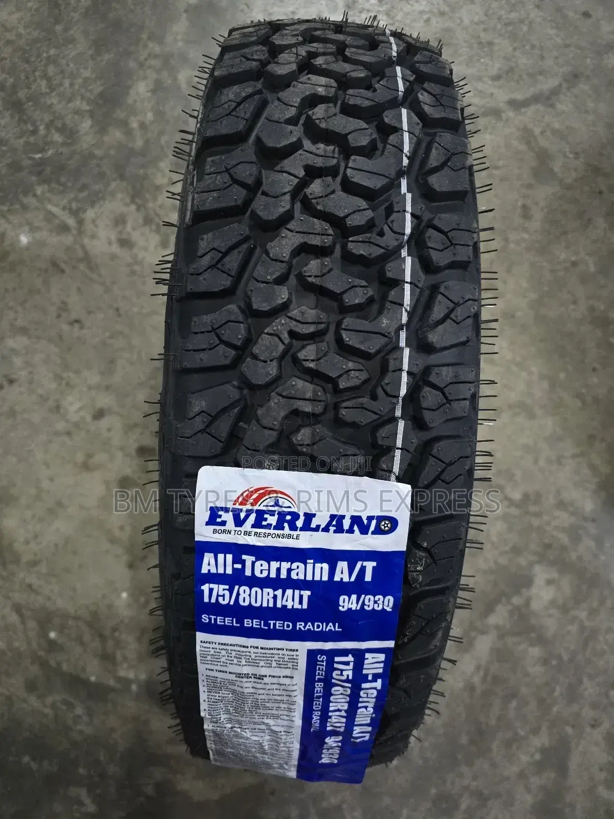 Lt 175 /80 R14 Everland Tyres (All Terrein)