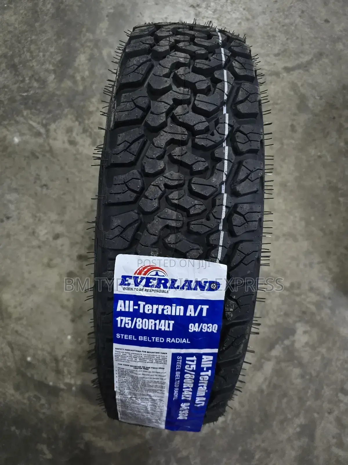 Lt 175 /80 R14 Everland Tyres (All Terrein)
