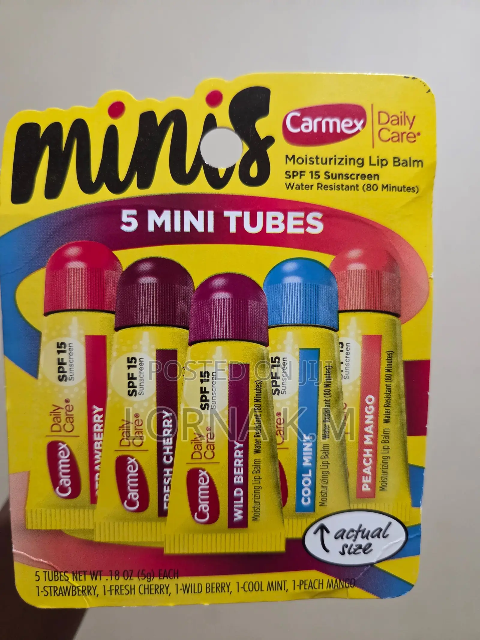 Carmex SPF 15 Lip Balm - Value Pack (5 Assorted Flavours)
