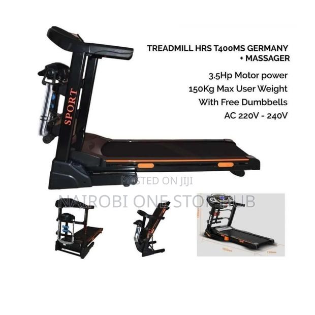 Sports HRS T400ms Germany Treadmill With Massager
