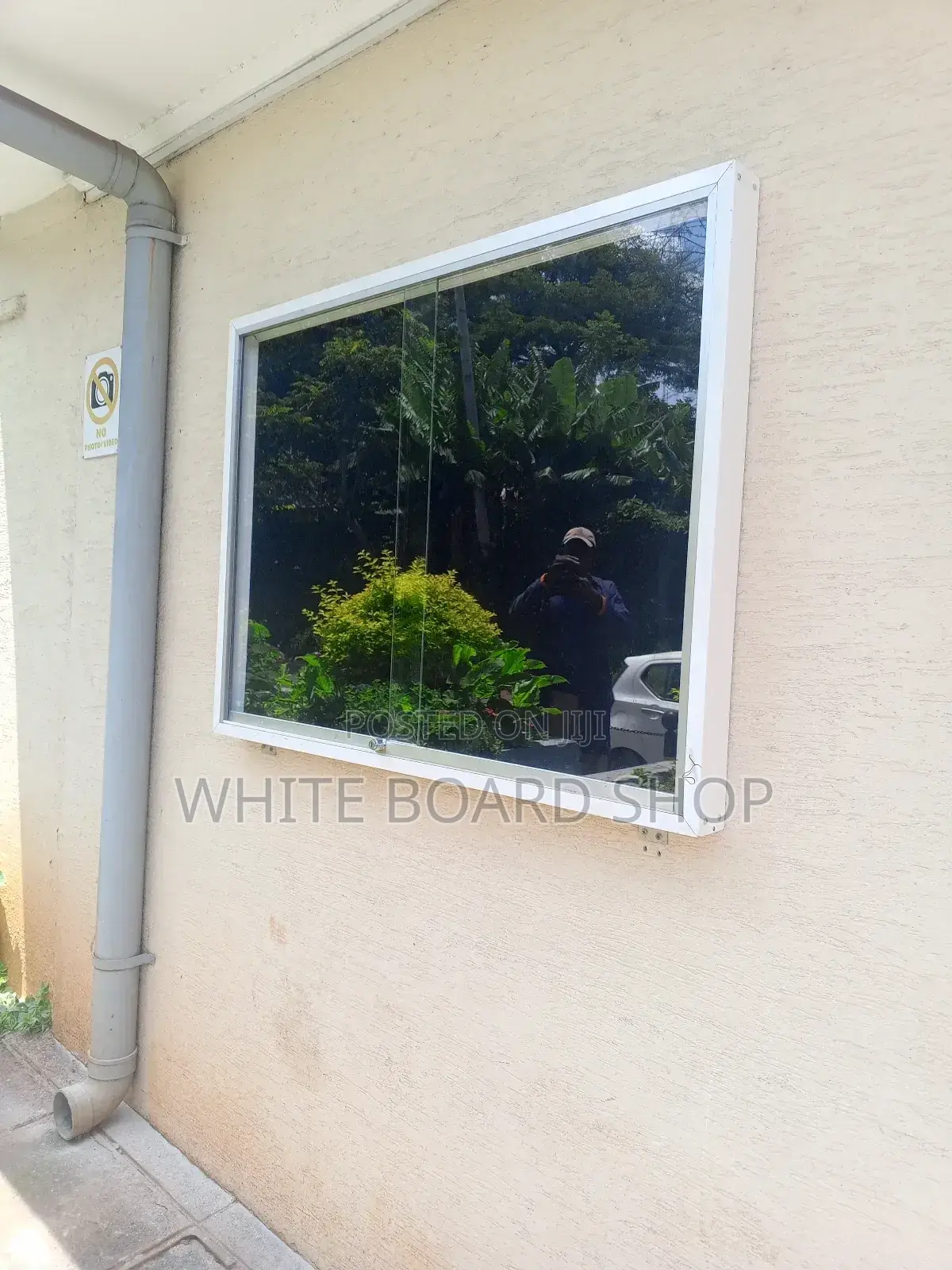 Sliding Glass Notice Board 4ft X3ft for Embassy Offices
