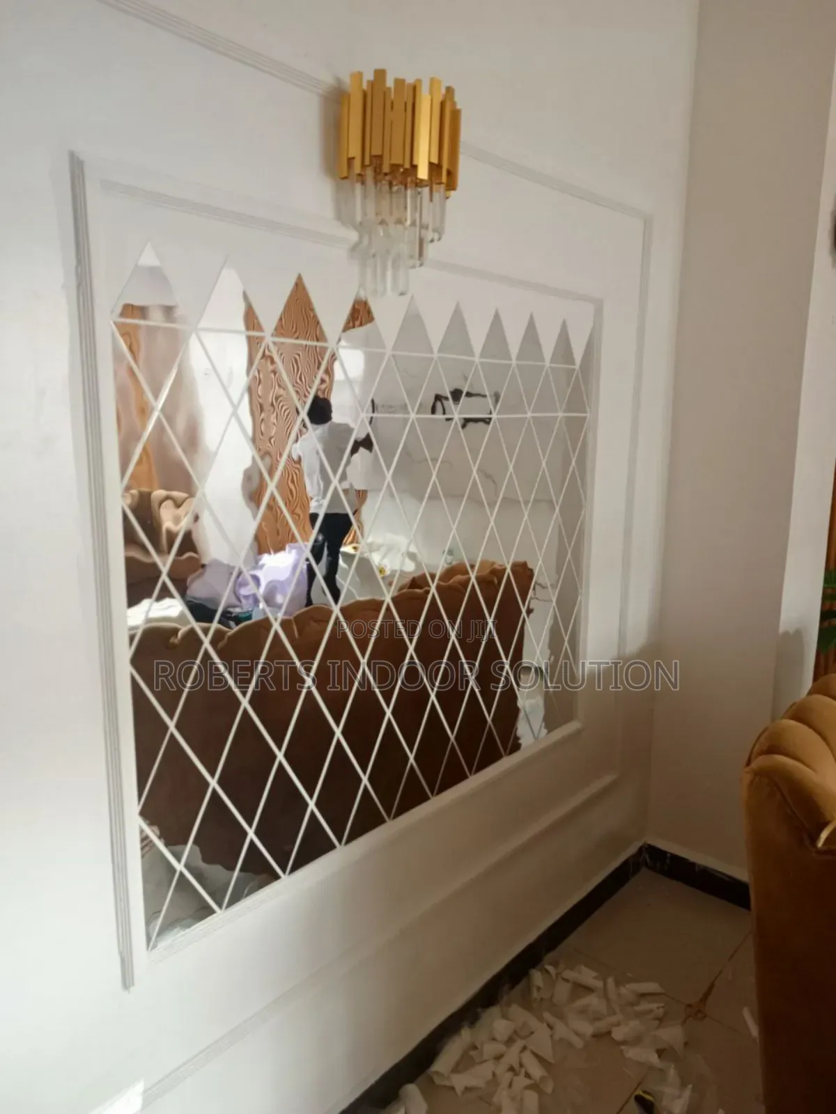 Diamond Shaped Acrylic Wall Mirrors