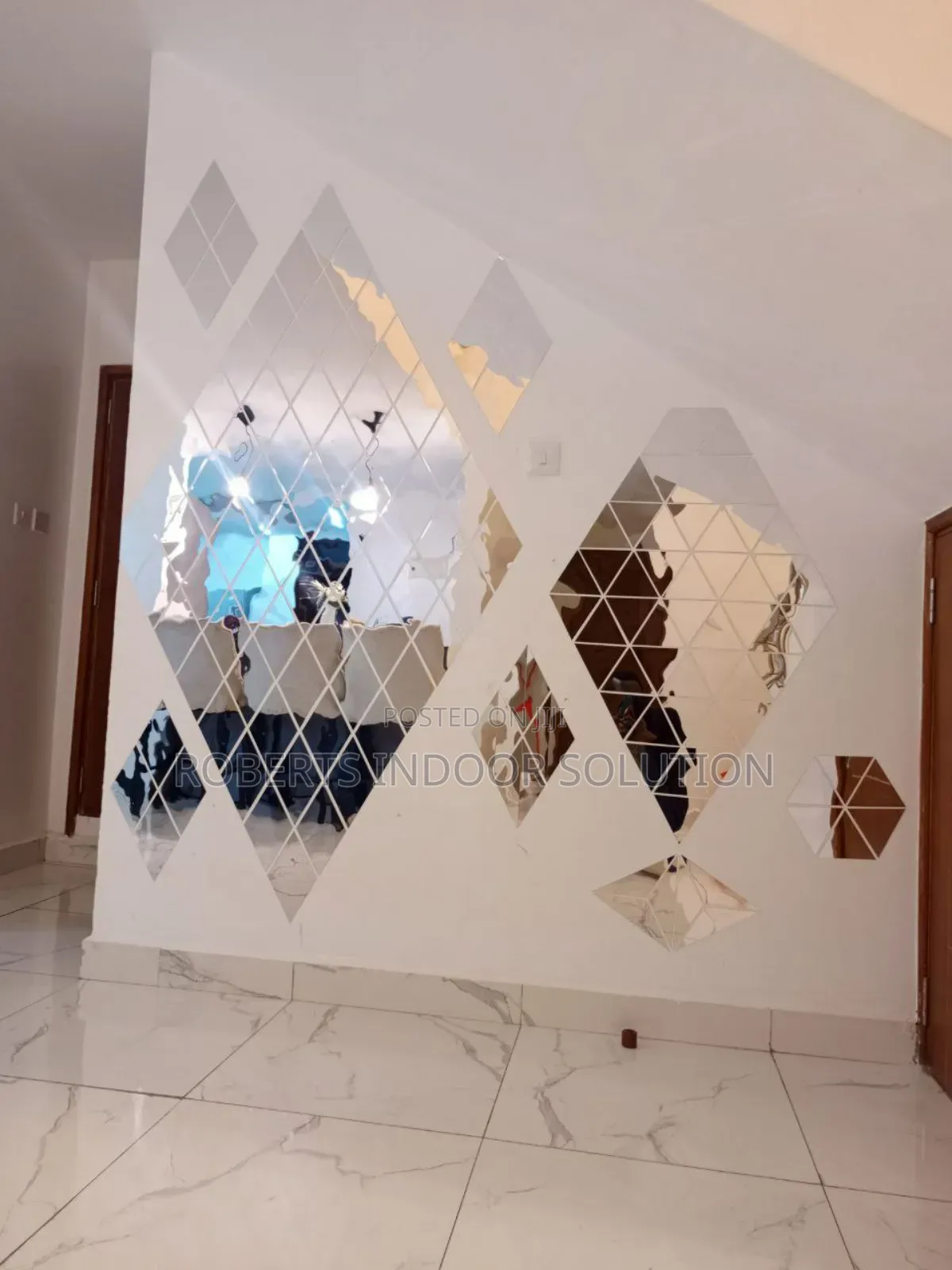 Diamond Shaped Acrylic Wall Mirrors