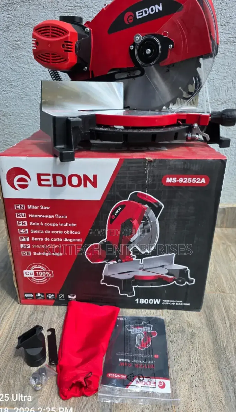 Electric Mitre Saw Machine/ 1800w Mitre Saw Edon
