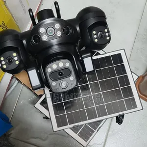 Newest Model Quad Lens Smart Net Camera With Two Solar Panels