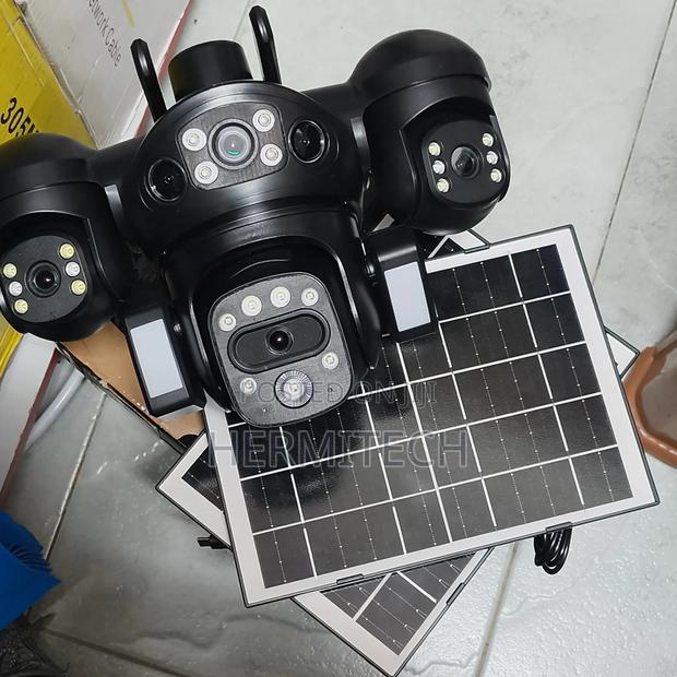 Newest Model Quad Lens Smart Net Camera With Two Solar Panels - thumbnail 2